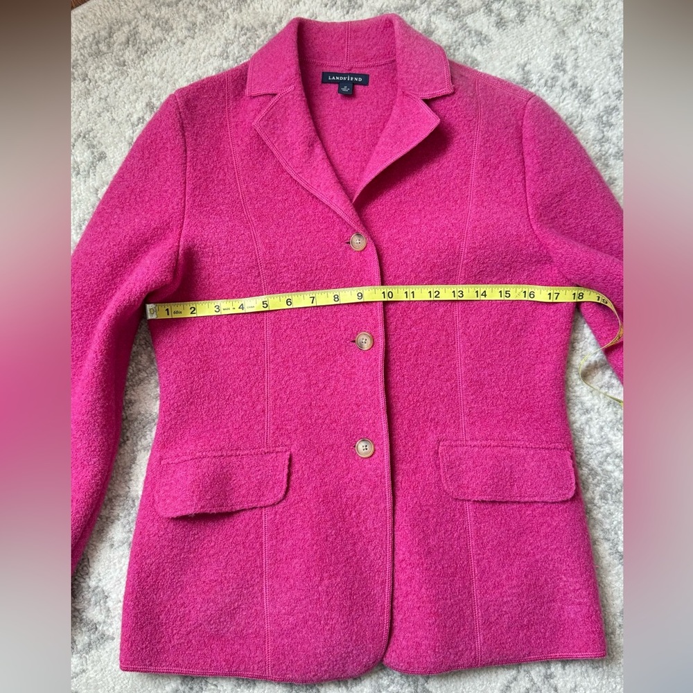NWOT Lands’ End %100 wool cardigan blazer size 4P - Picture 3 of 7